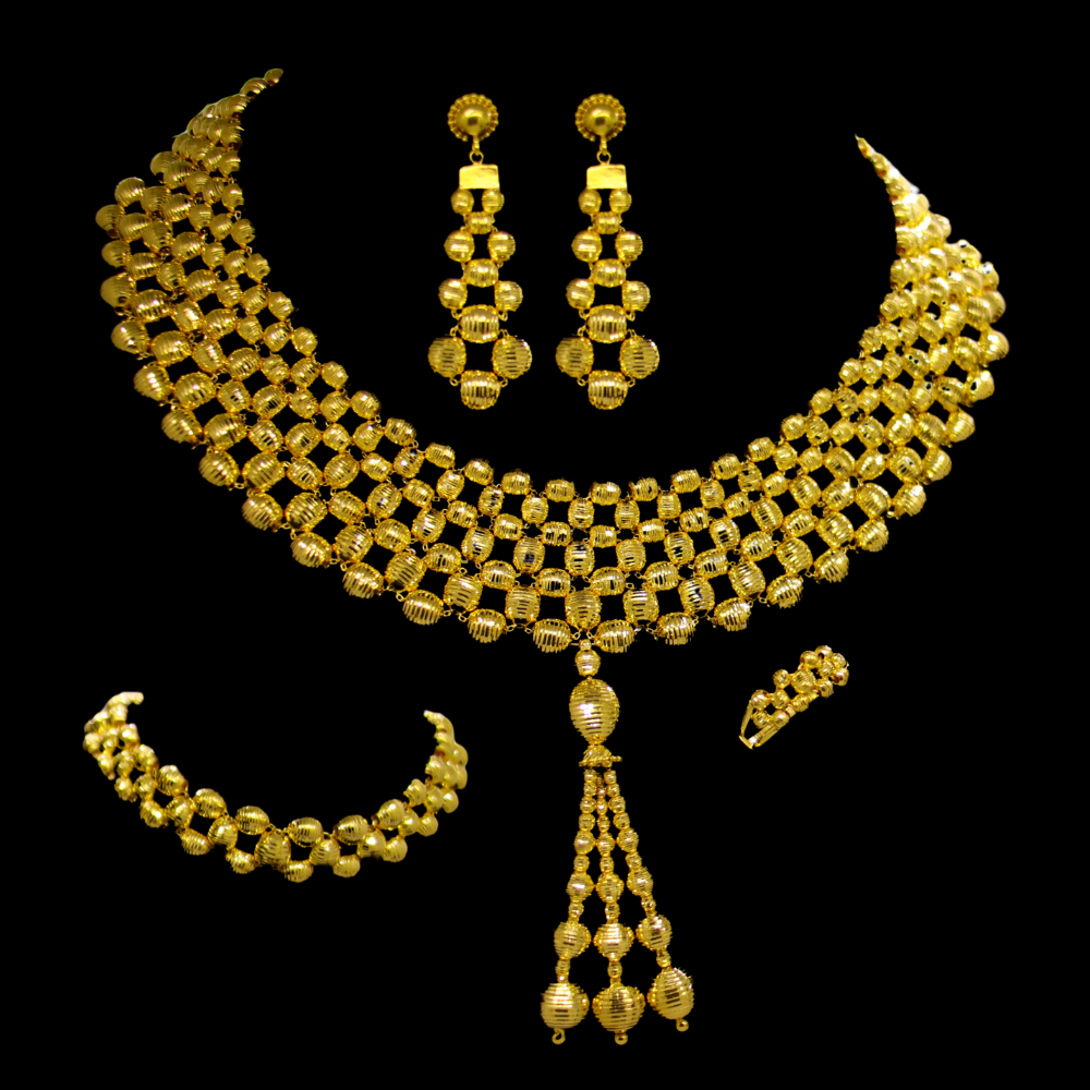 21K Gold Necklace Set