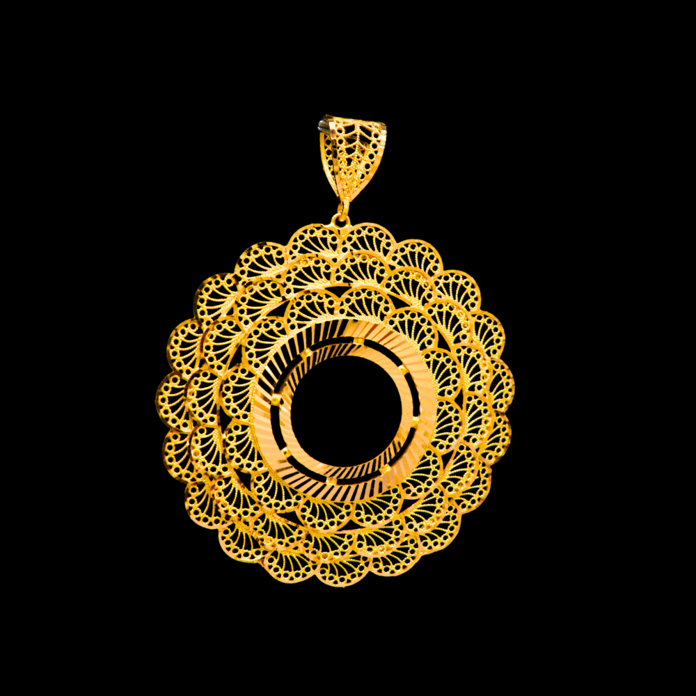 21K Gold Coin Frame