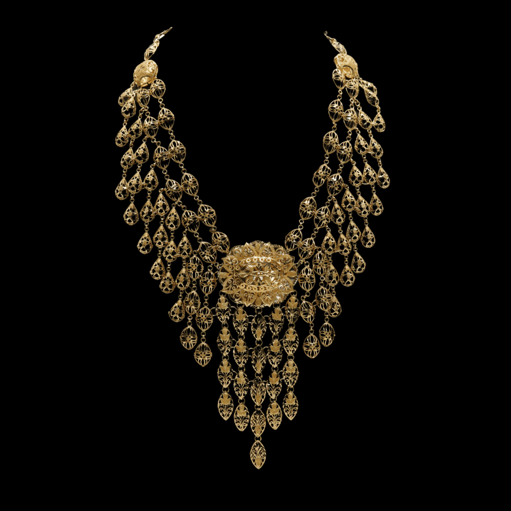 21K Gold Choker Necklace