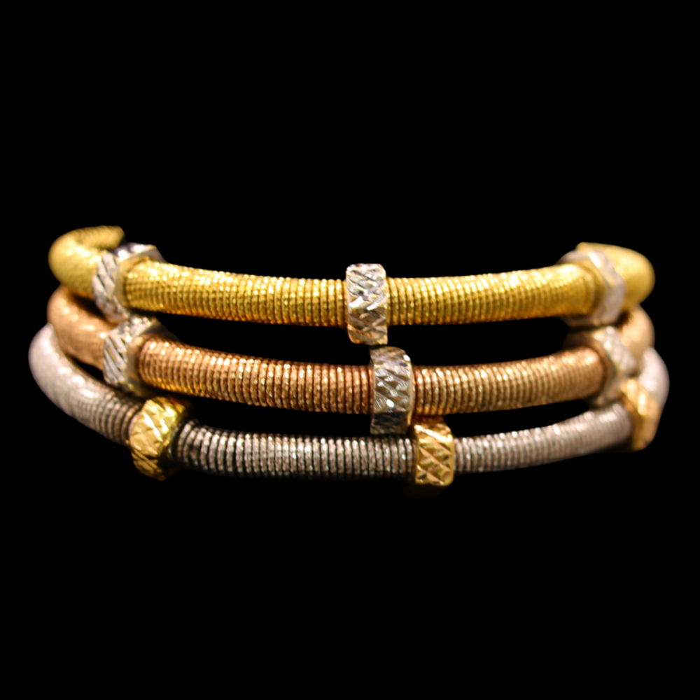 18K Gold Bangle Bracelet  