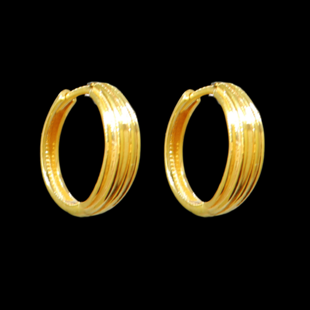 21K Gold Drop Earrings - SW33406