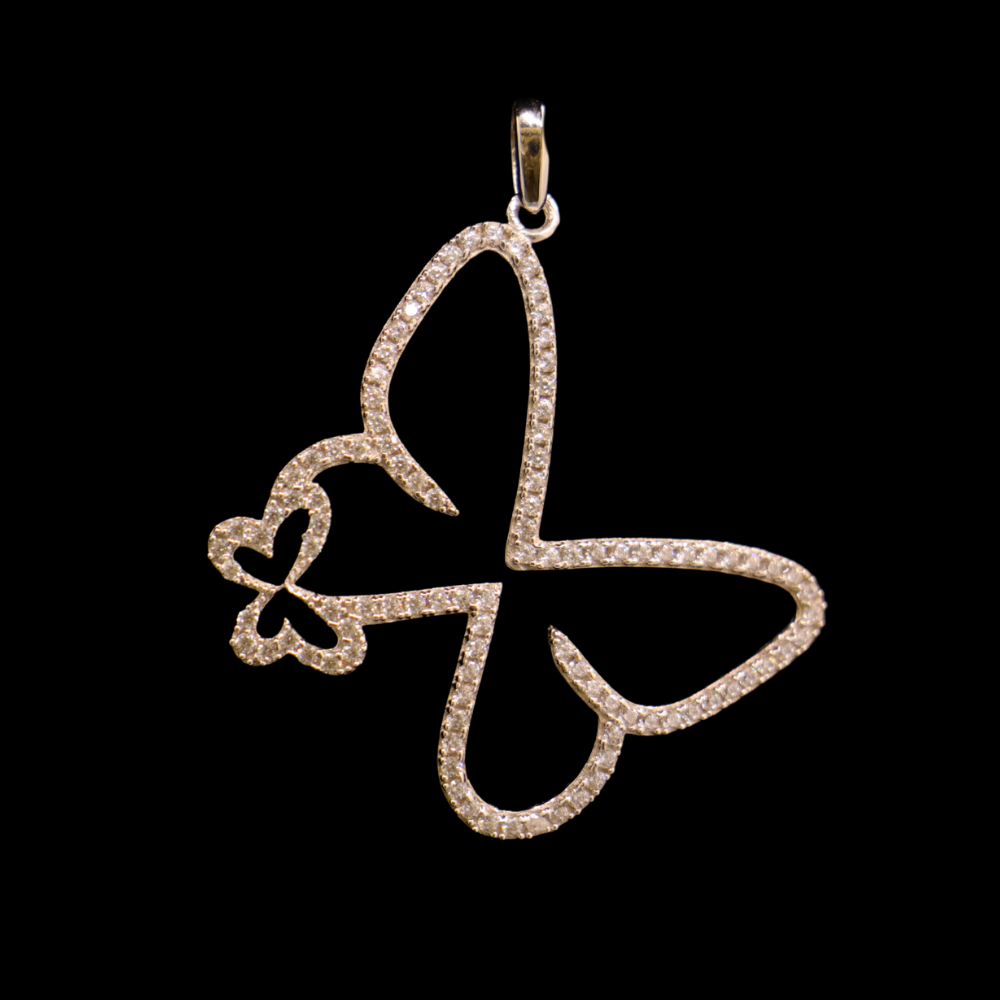 18K White Gold Pendant