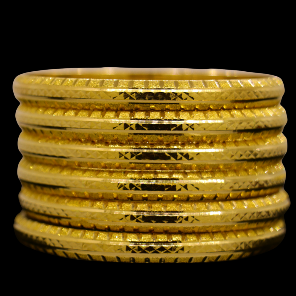 21K Gold Bangle Set (S)