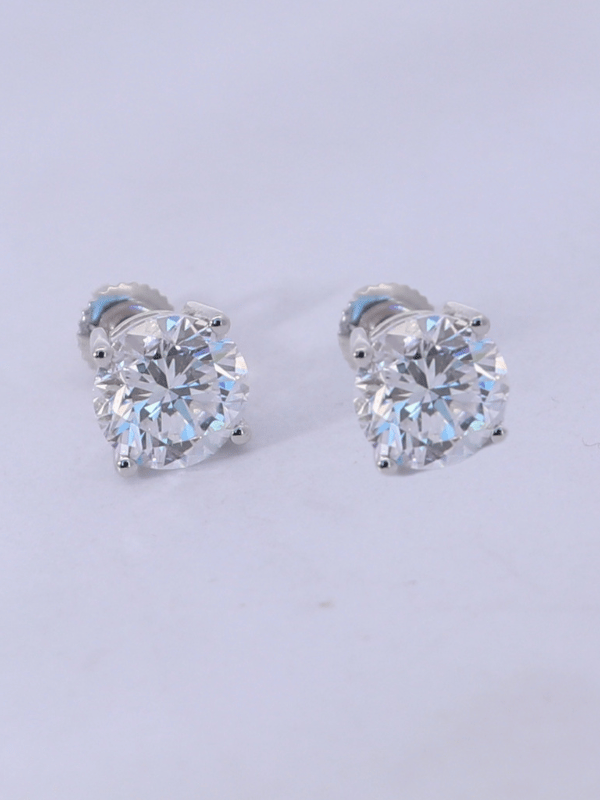 Lab-Diamond Stud Earrings  