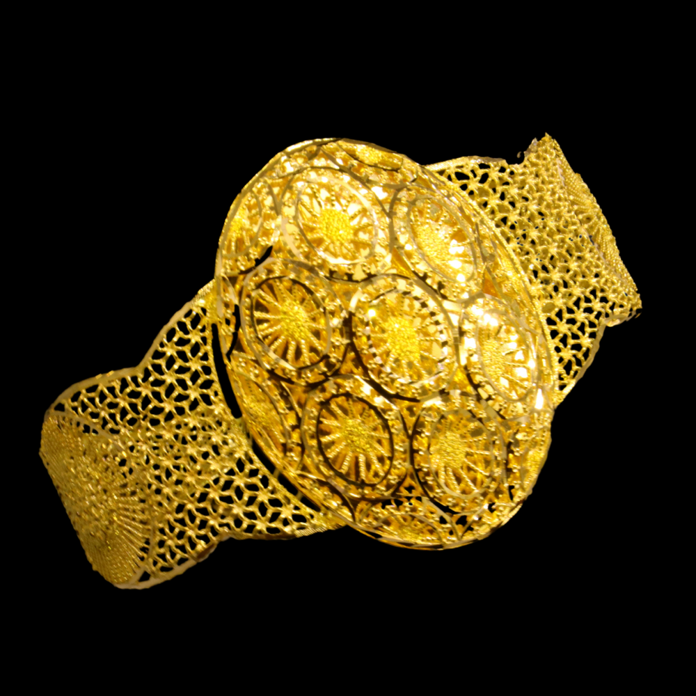 21K Gold Bangle Bracelet