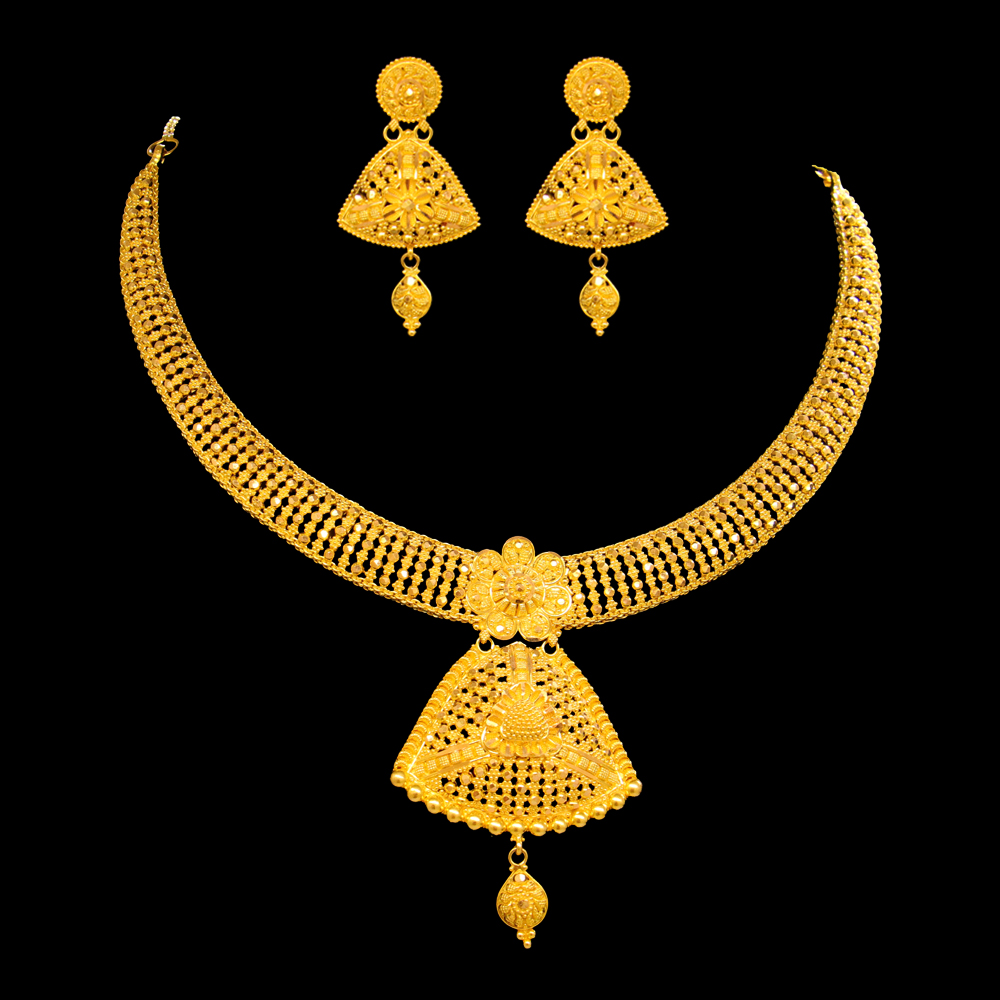 22K Gold Necklace Set
