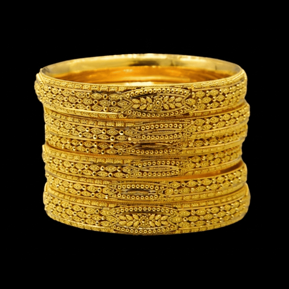 22K Gold Bangle Set (XS) 