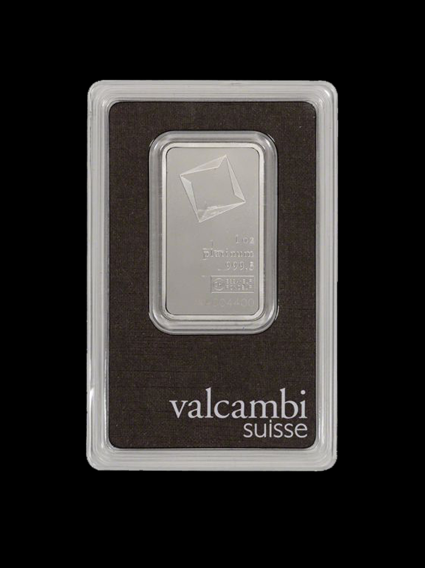 Valcambi 1 oz Platinum Bar 