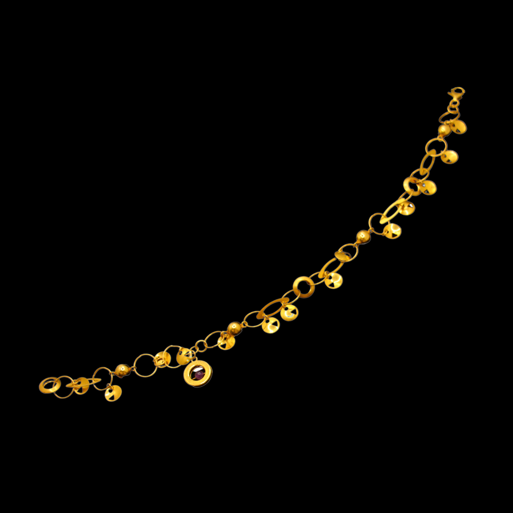 21K Gold Anklet 