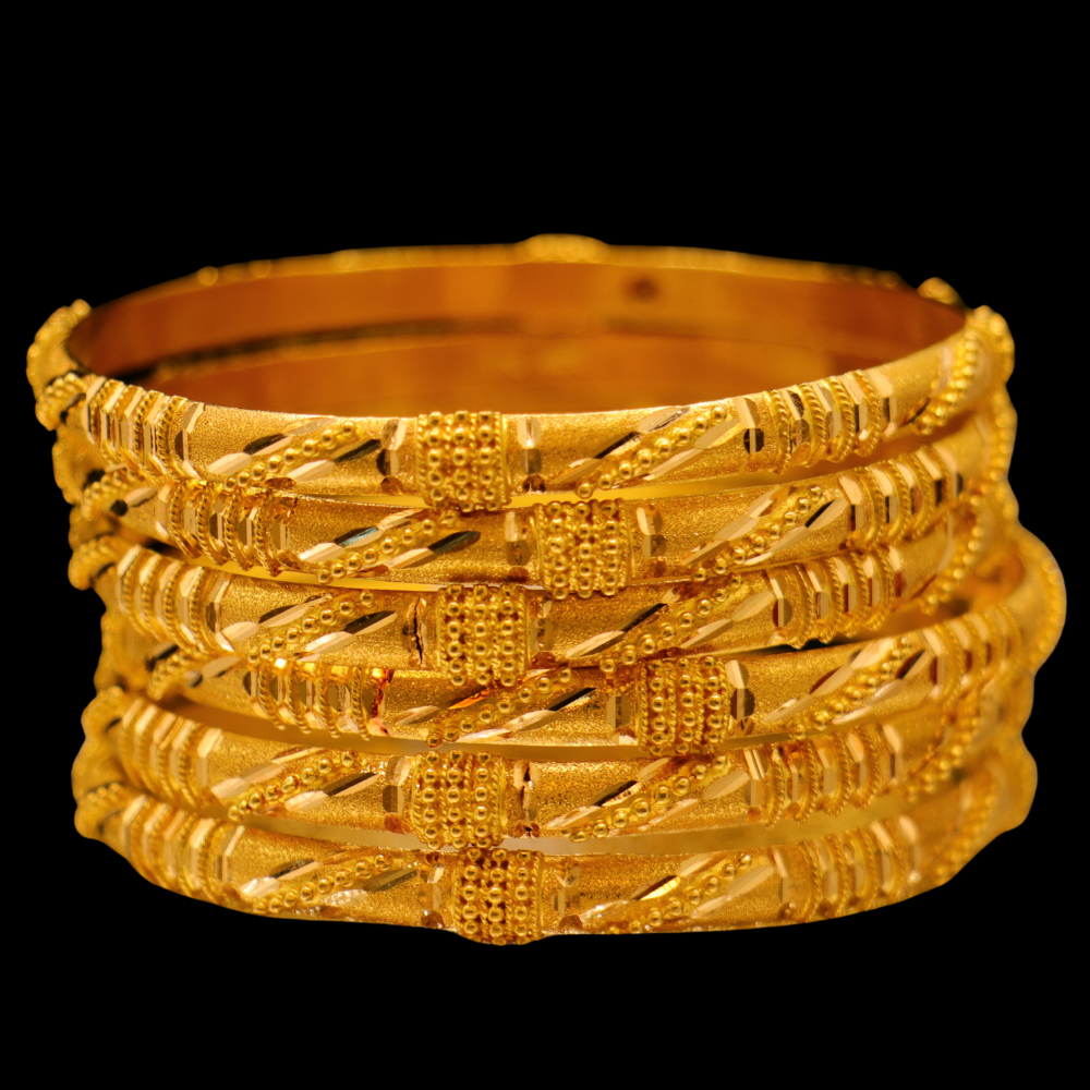 21K Gold Bangle Set (M)