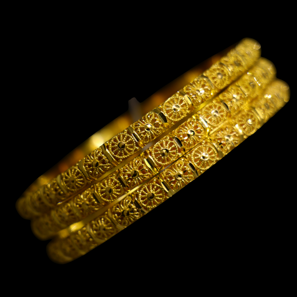 21K Gold Bangle Set (M)