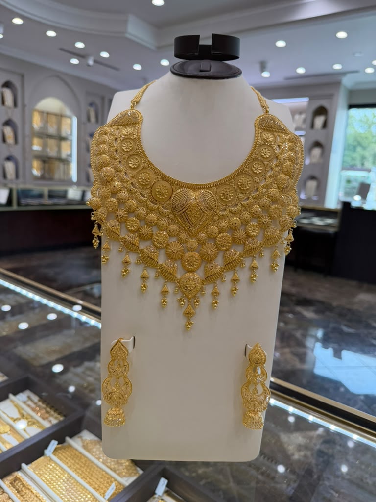 22K Gold Necklace Set    