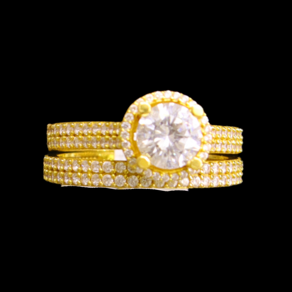 21K Gold Bridal Ring  Set   