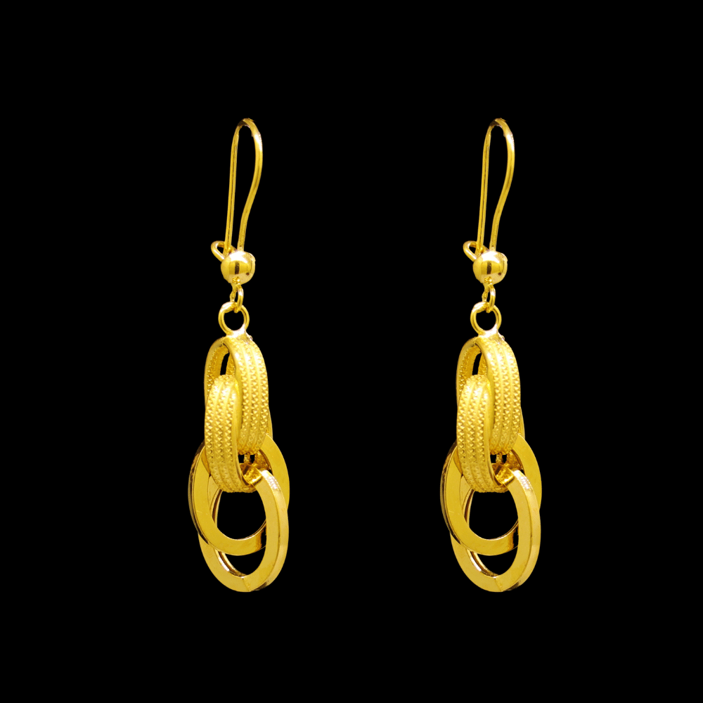 21K Gold Earrings   