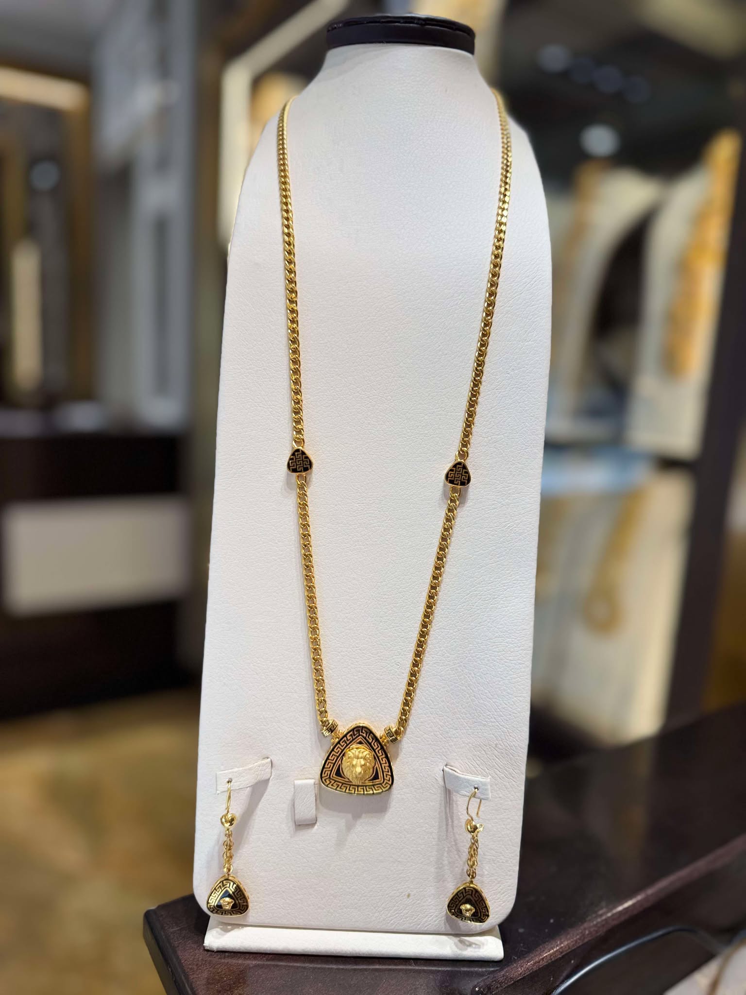 21K Gold Necklace Set 