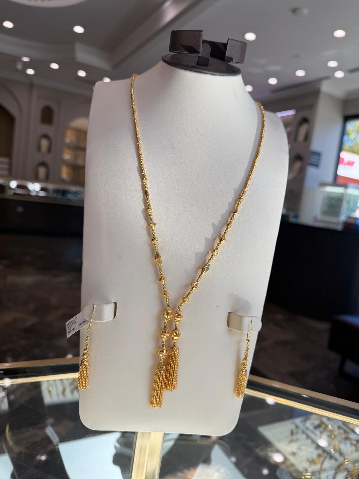 21K Gold Necklace Set