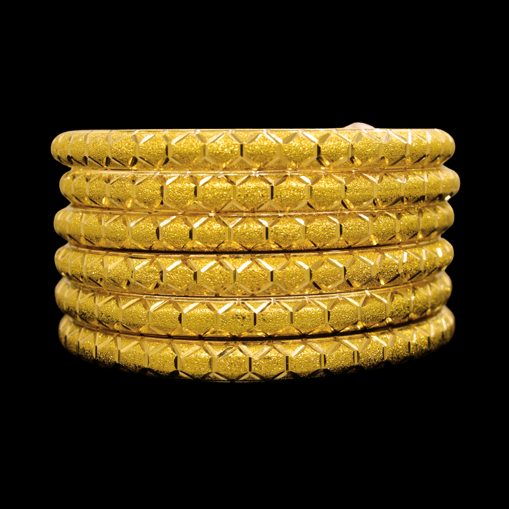 21K Gold Bangle Set (XL)  