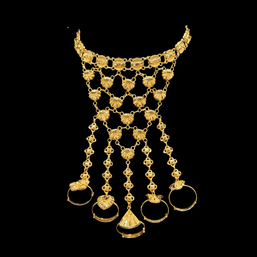 21K Gold Hand Bracelet 
