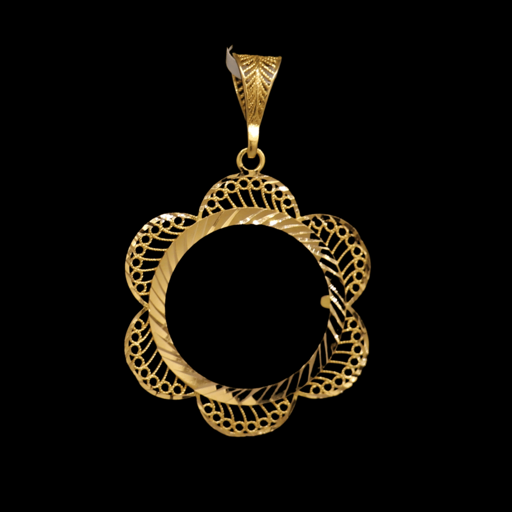 21K Gold Coin Frame    