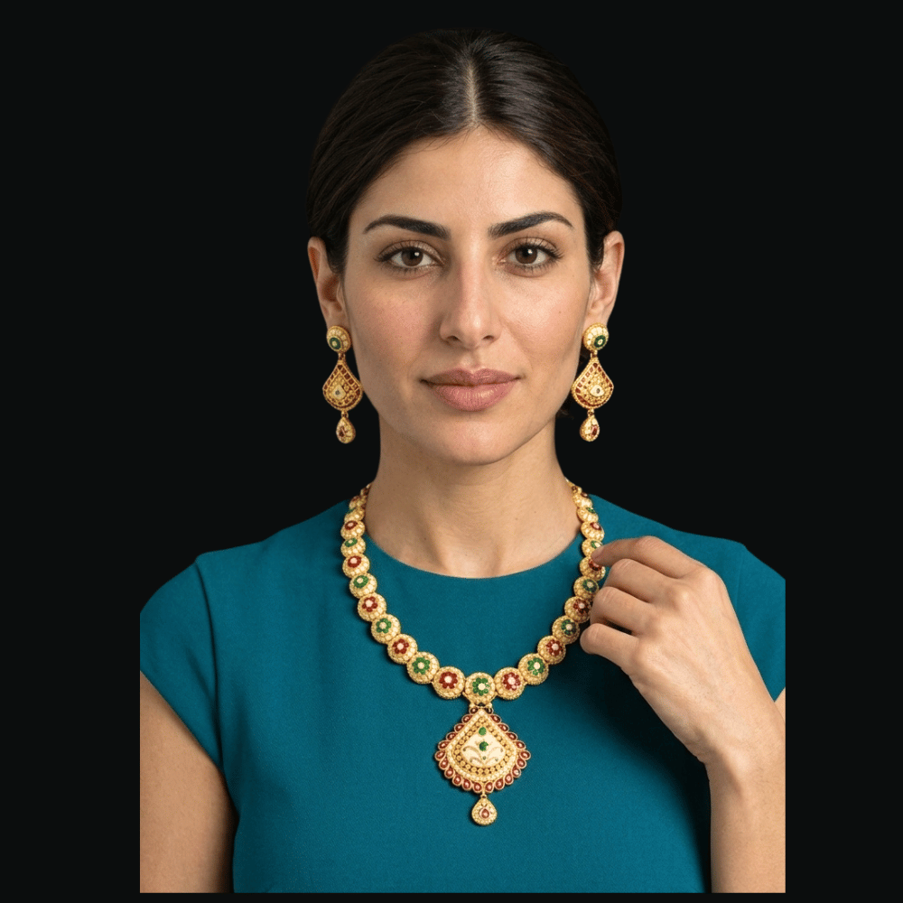 22K Gold Necklace Set