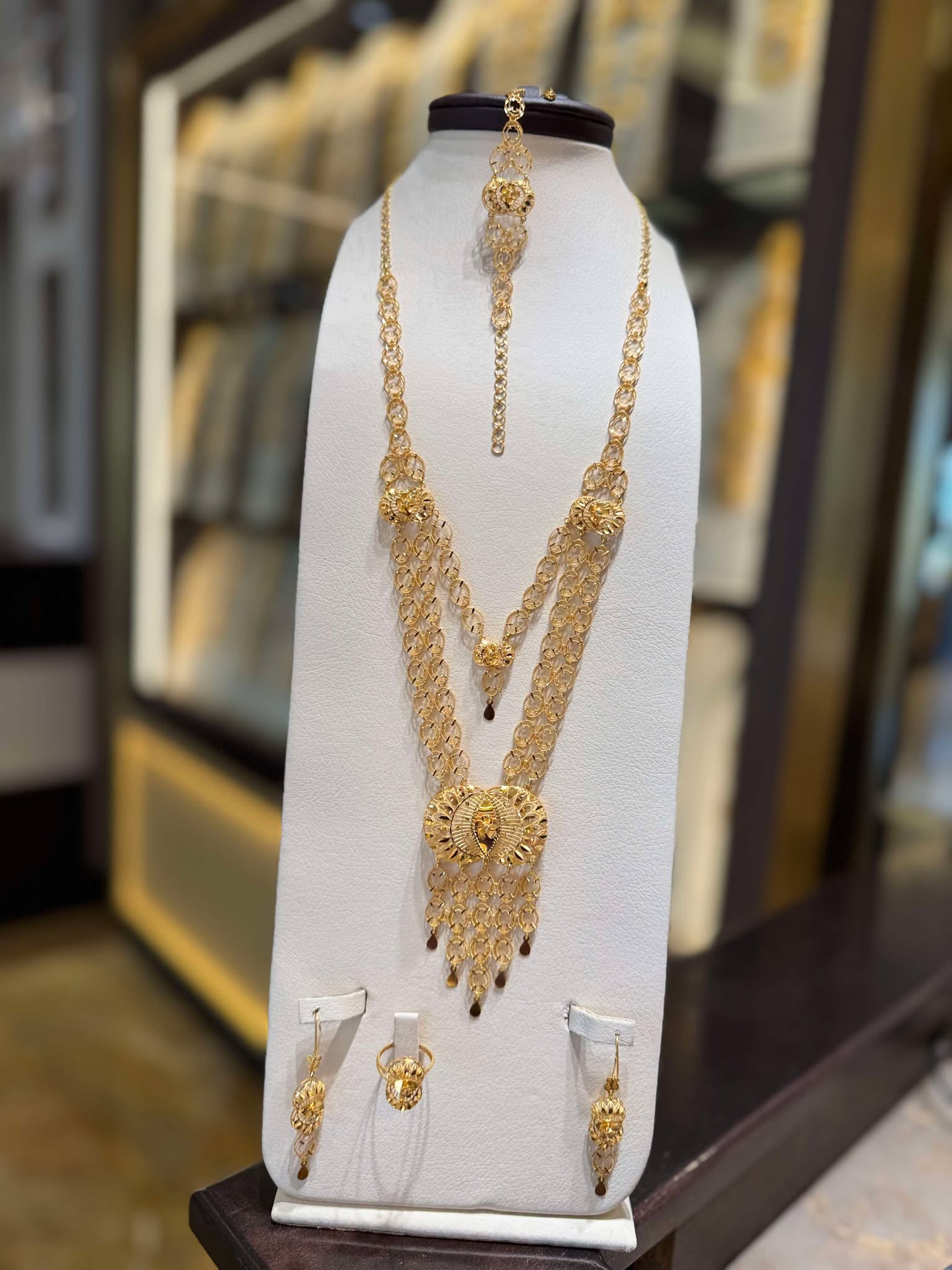 21K Gold Necklace Set 