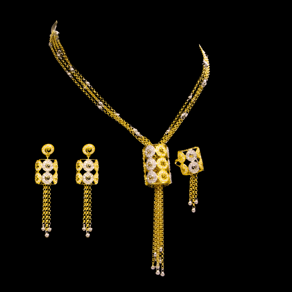 21K Gold Necklace Set