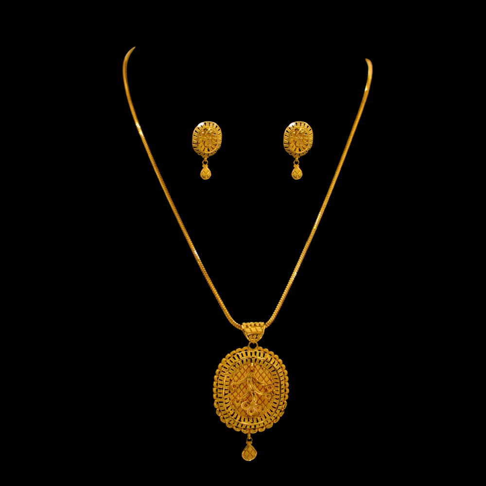 22K Gold Necklace Set 