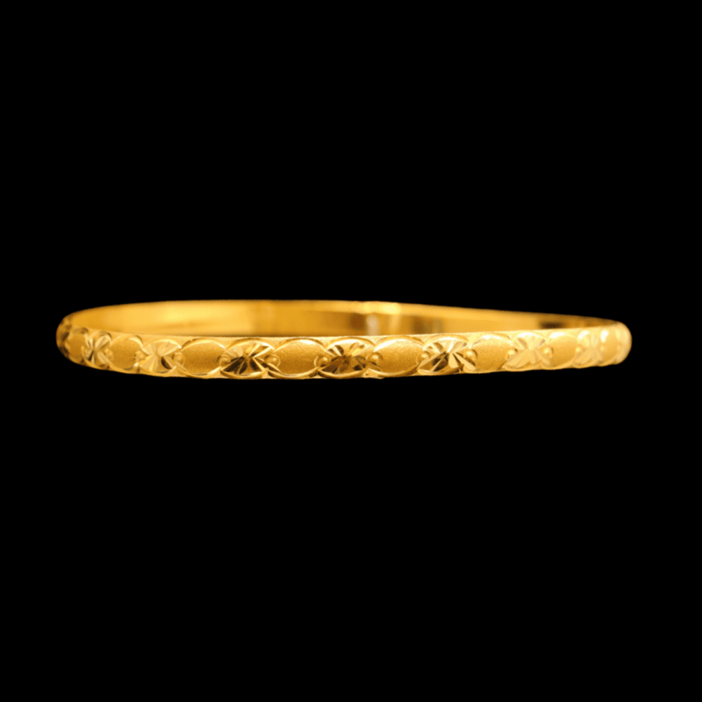 21K Gold Bangle Set OF 1 (XL) 