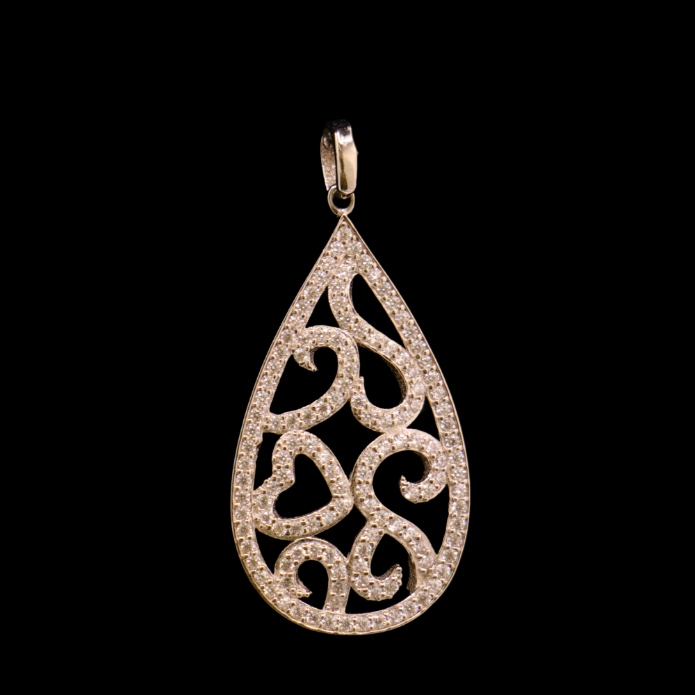18K White Gold Pendant
