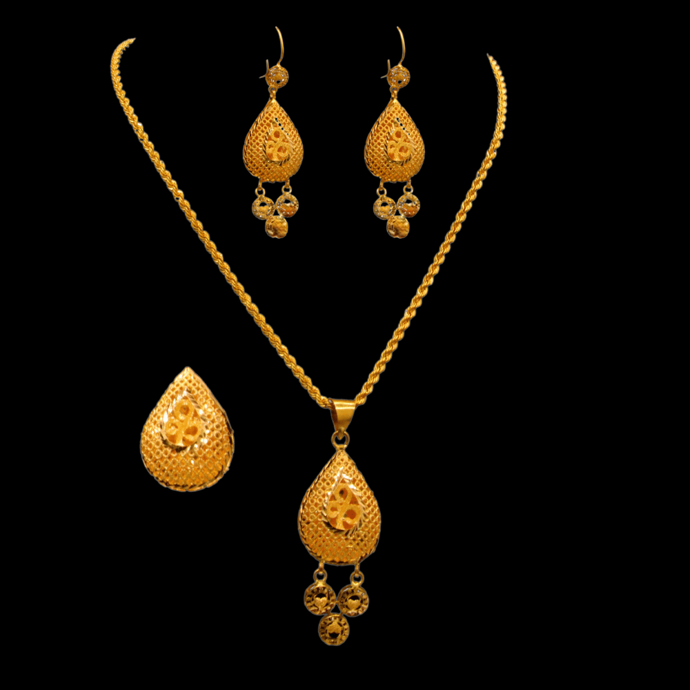 21K Gold Necklace Set 