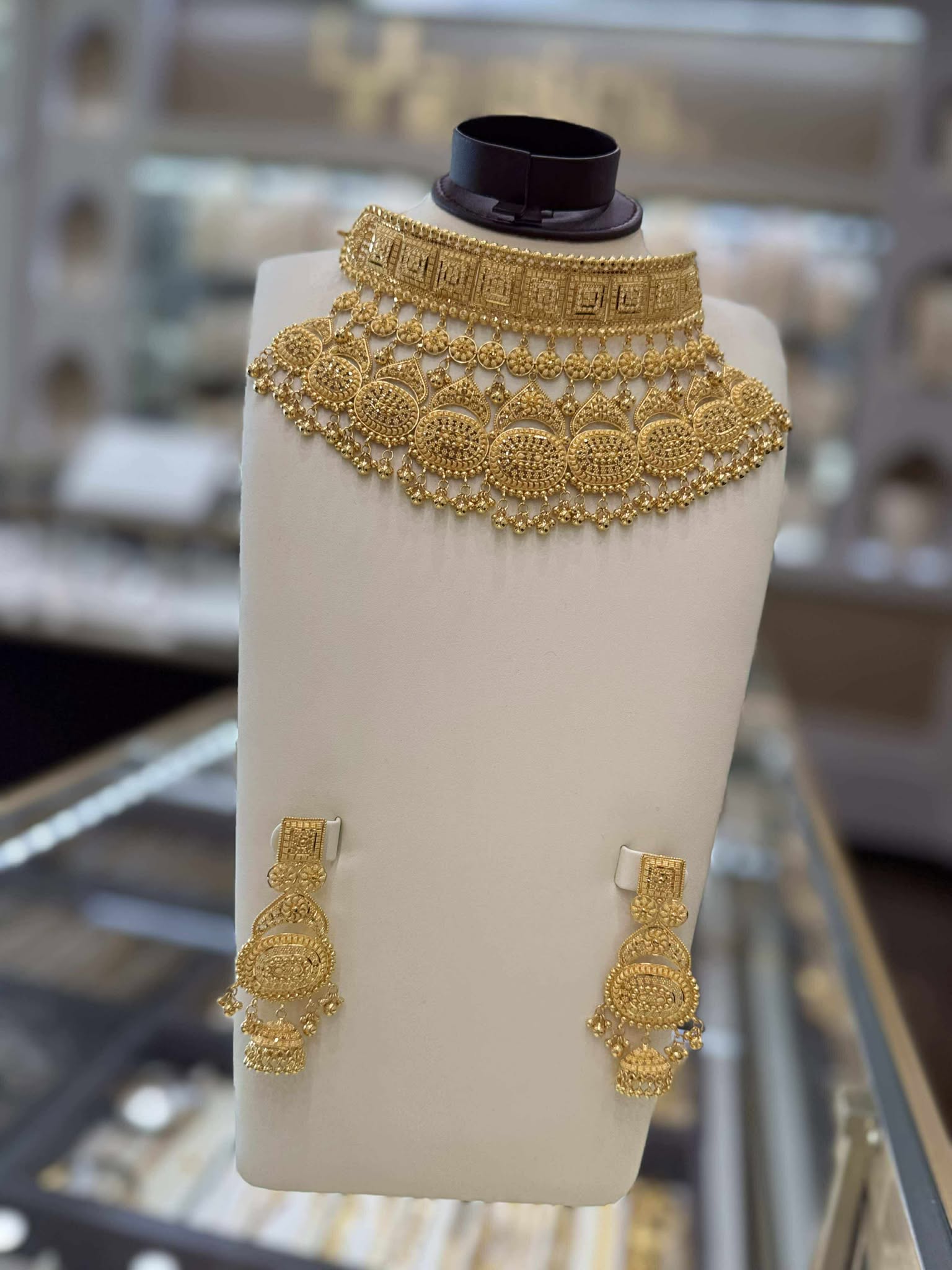 22K Gold Necklace Set 