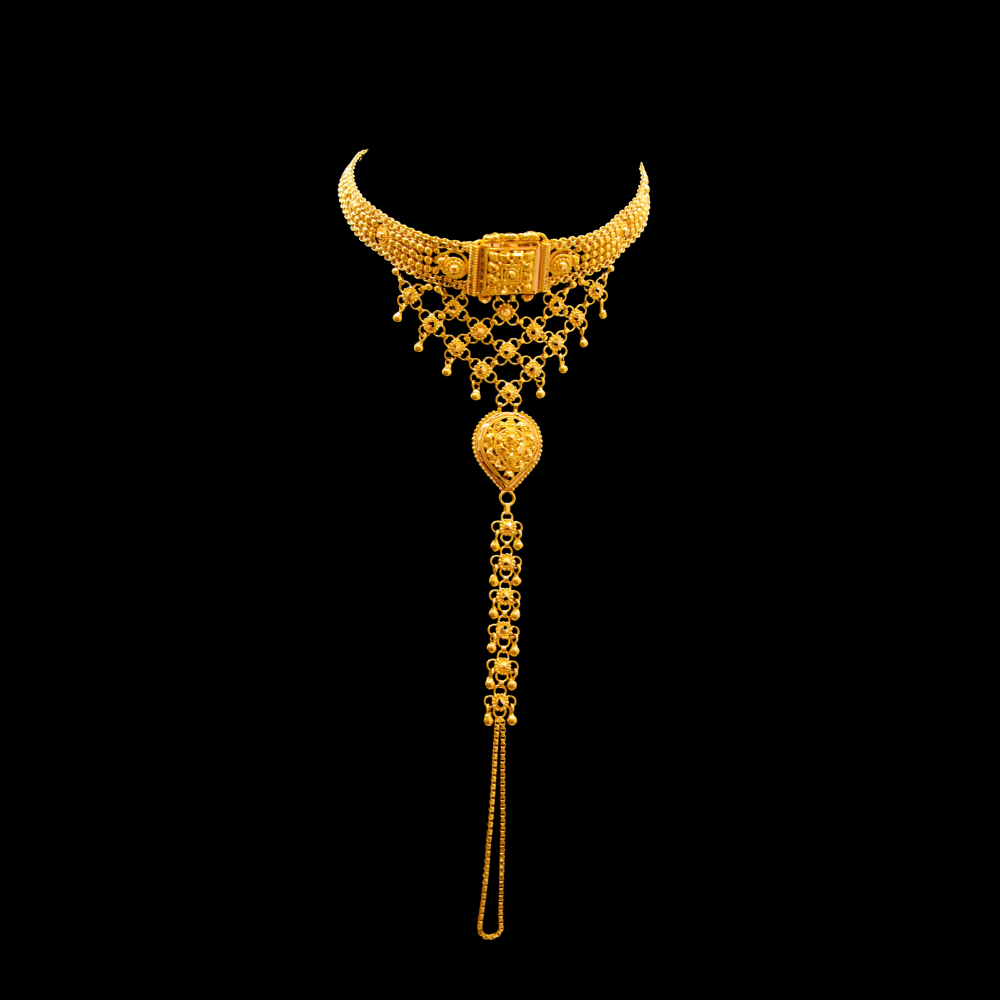 22K Gold Hand Bracelet    