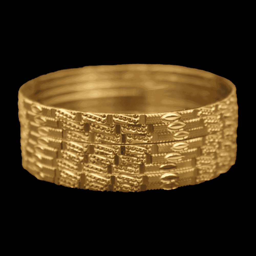 22K Gold Bangle Set (XS)