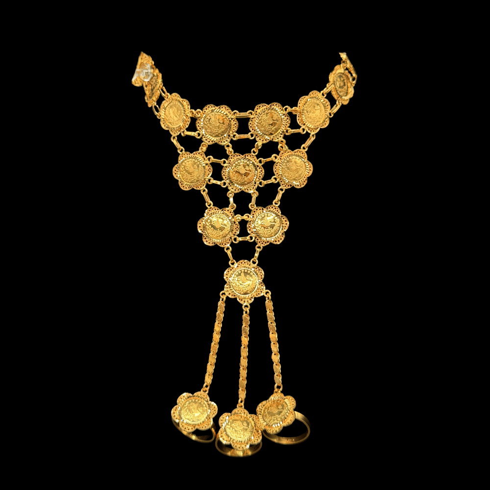 21K Gold Hand Bracelet 