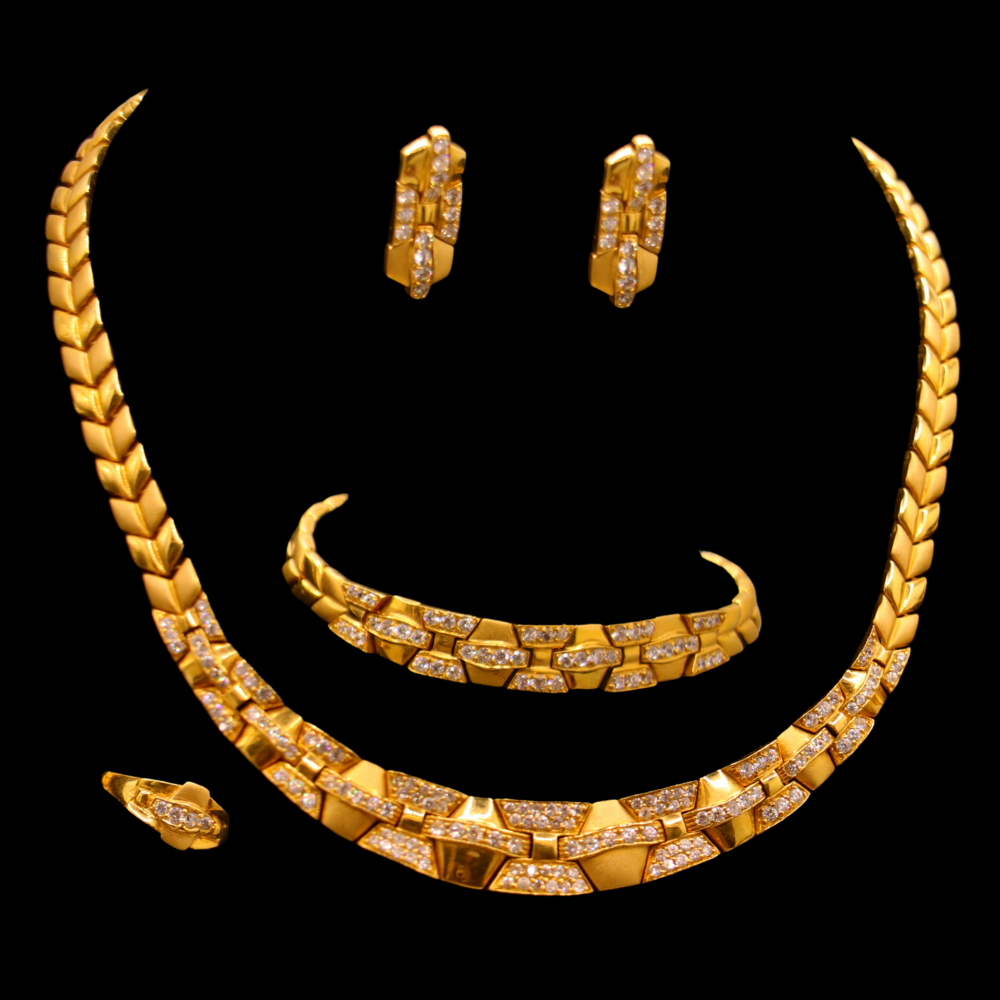 21K Gold Necklace Set