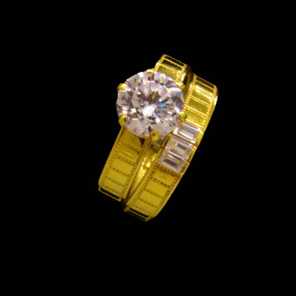 21K Gold Bridal Ring