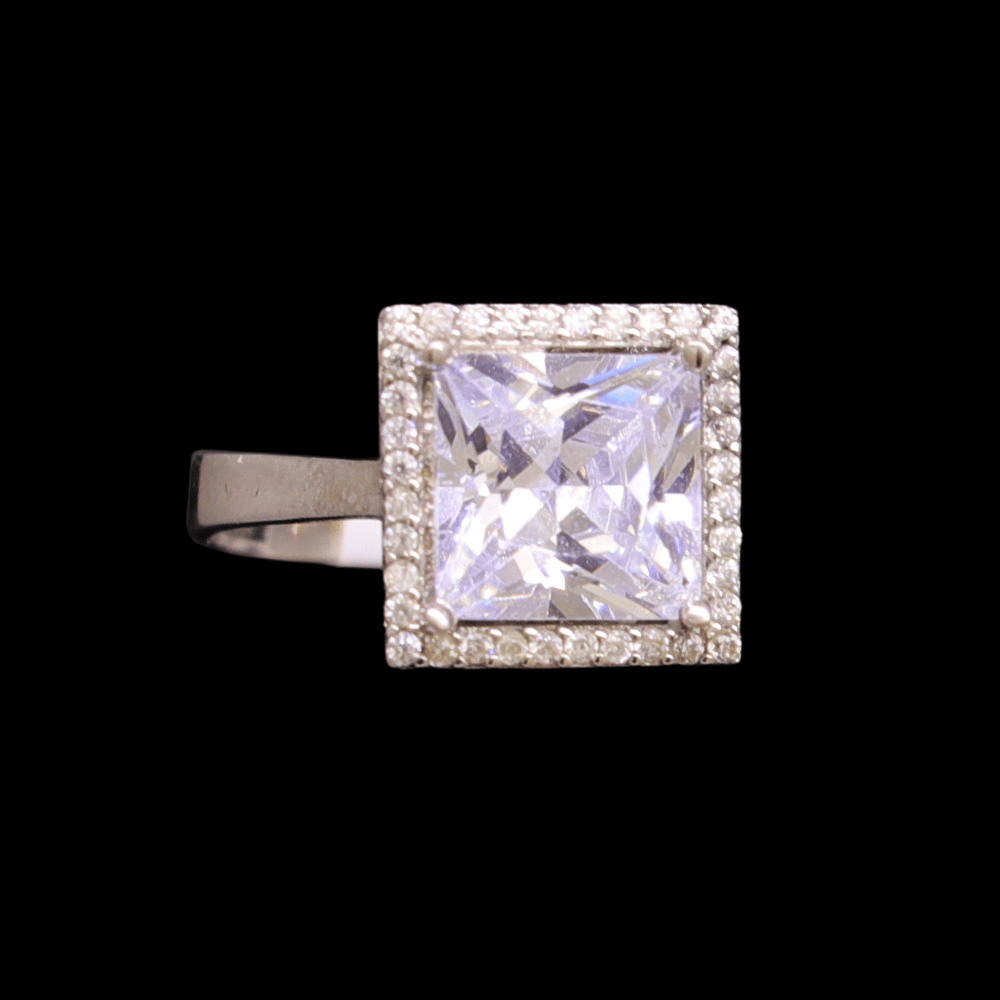 18K White Gold Bridal Ring 