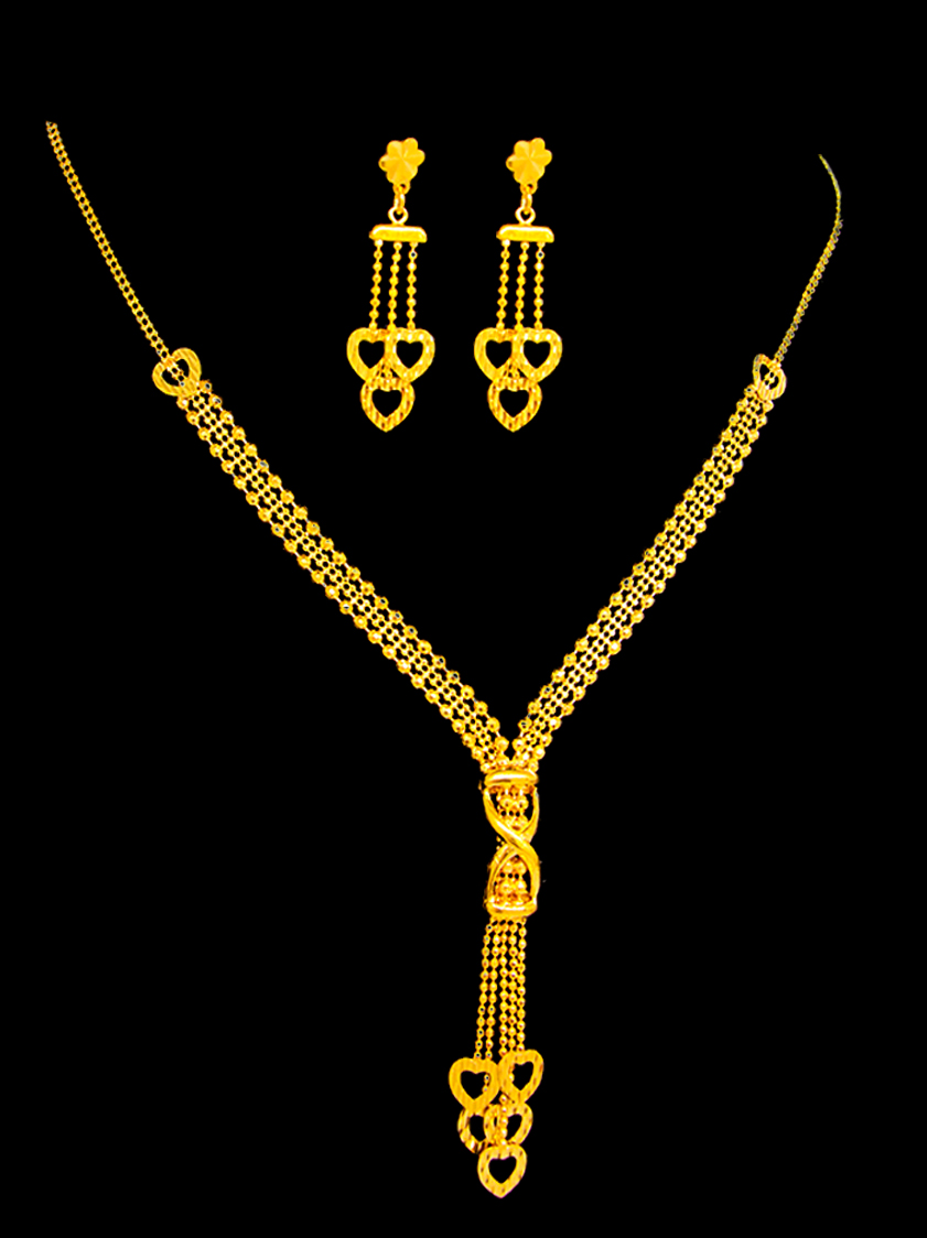 22K Gold Necklace Set