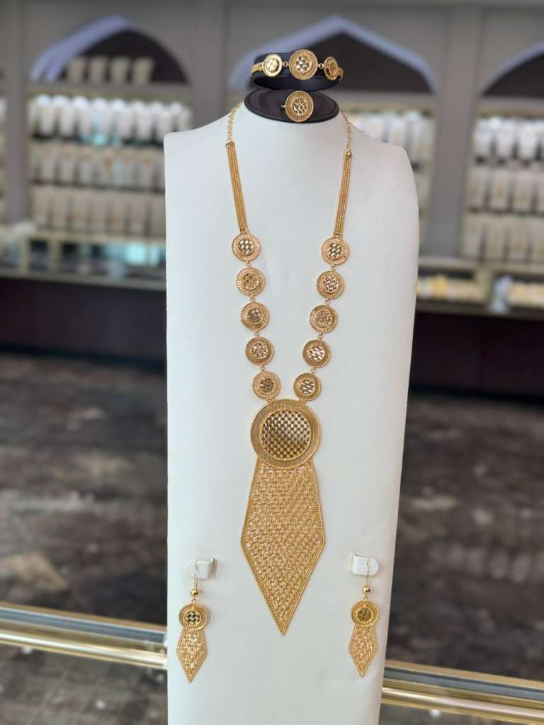 21K Gold Necklace Set 