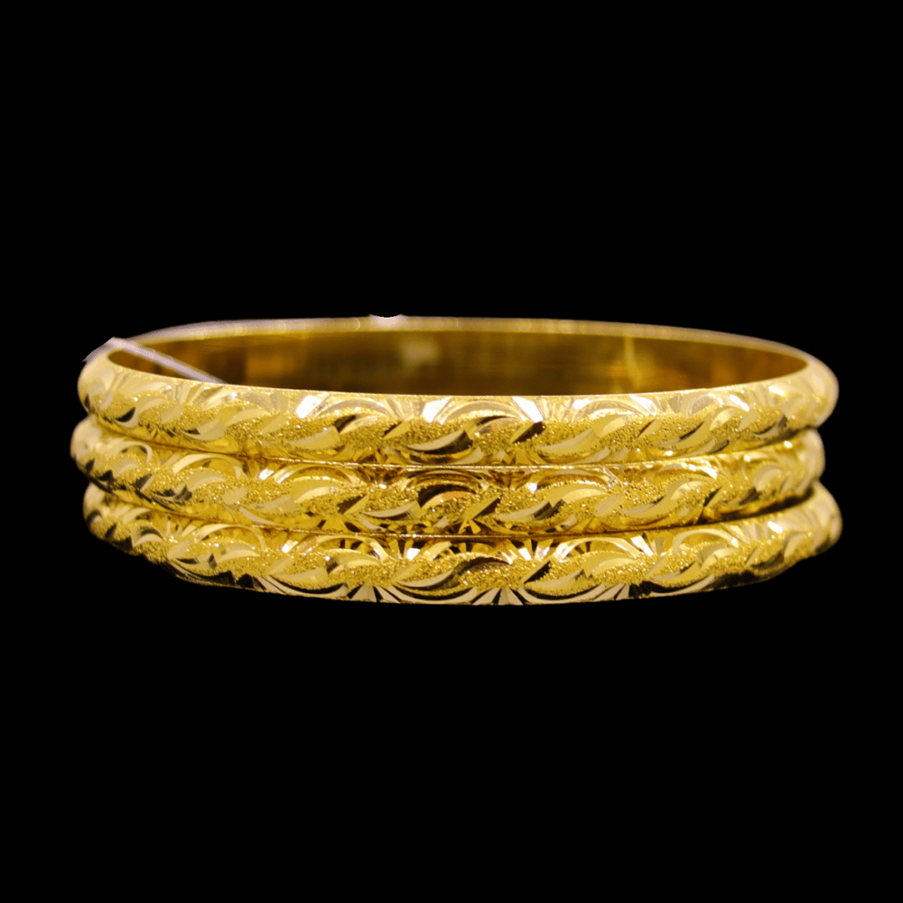 21K Gold Bangle Set (S)  