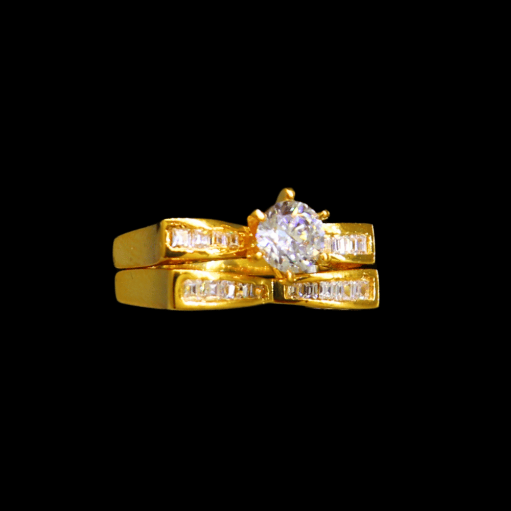 21K Gold Bridal Ring  Set 