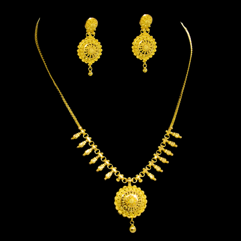 22K Gold Necklace Set