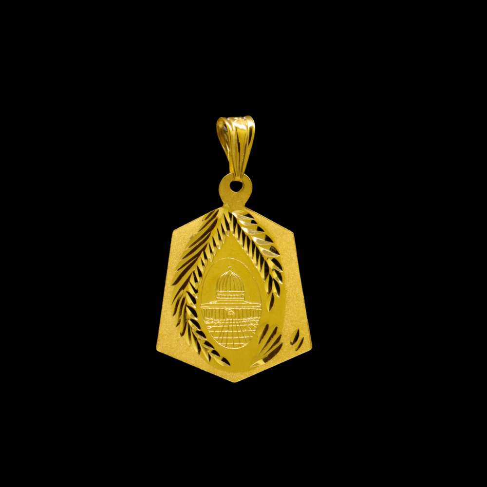 21k Gold Islamic Pendant 