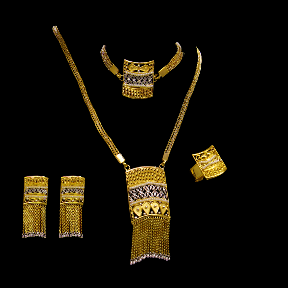21K Gold Necklace Set