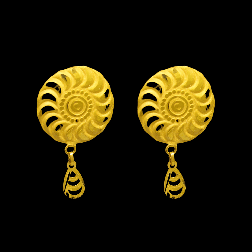 21K Gold Earrings   