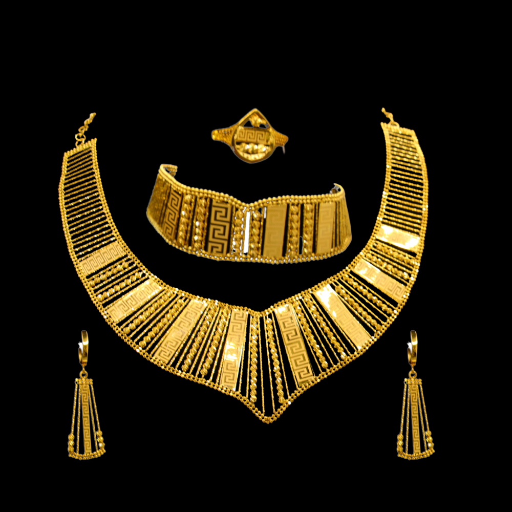 21K Gold Necklace Set 