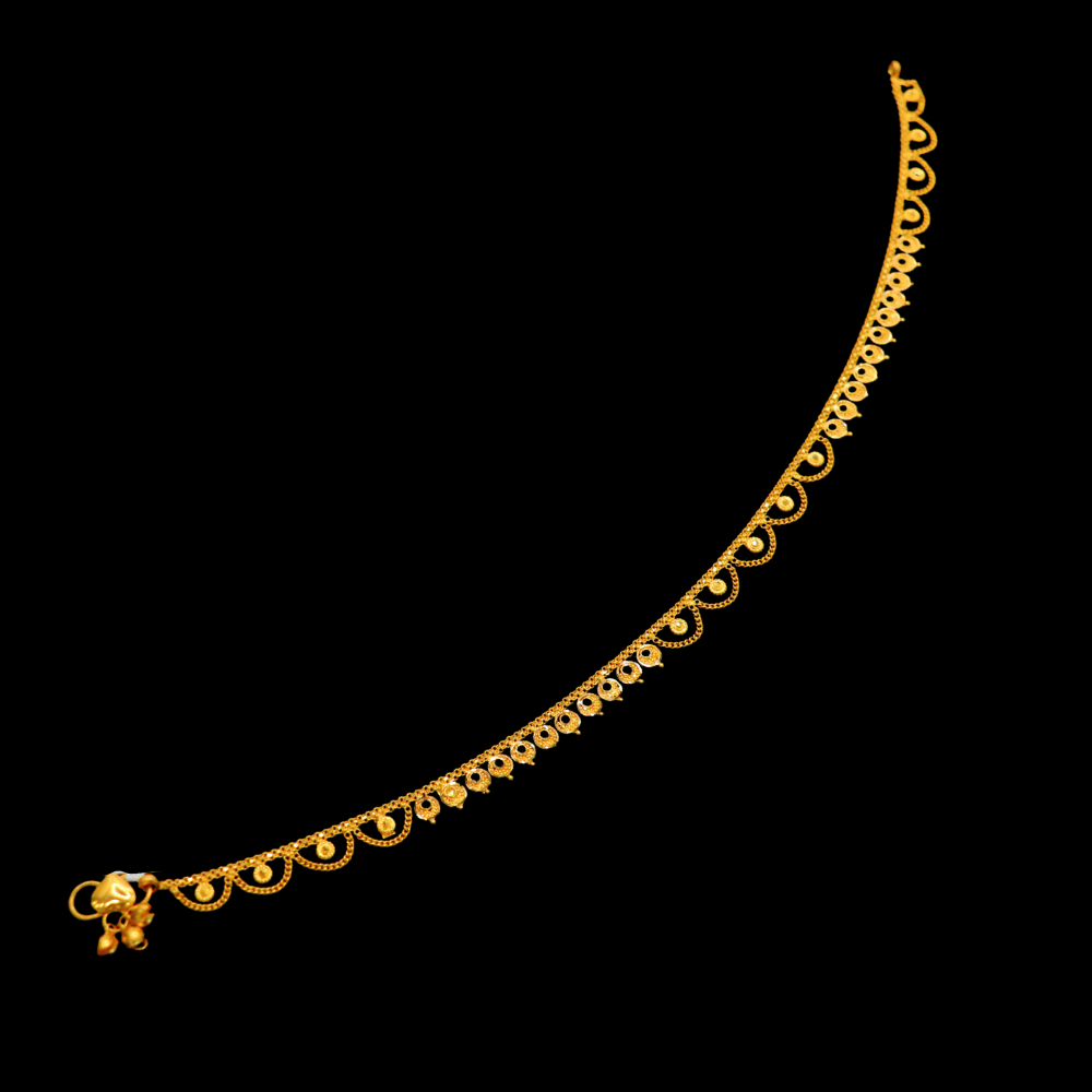22K Gold Anklet 