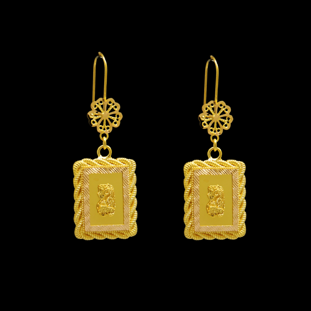 21K Gold Earrings  