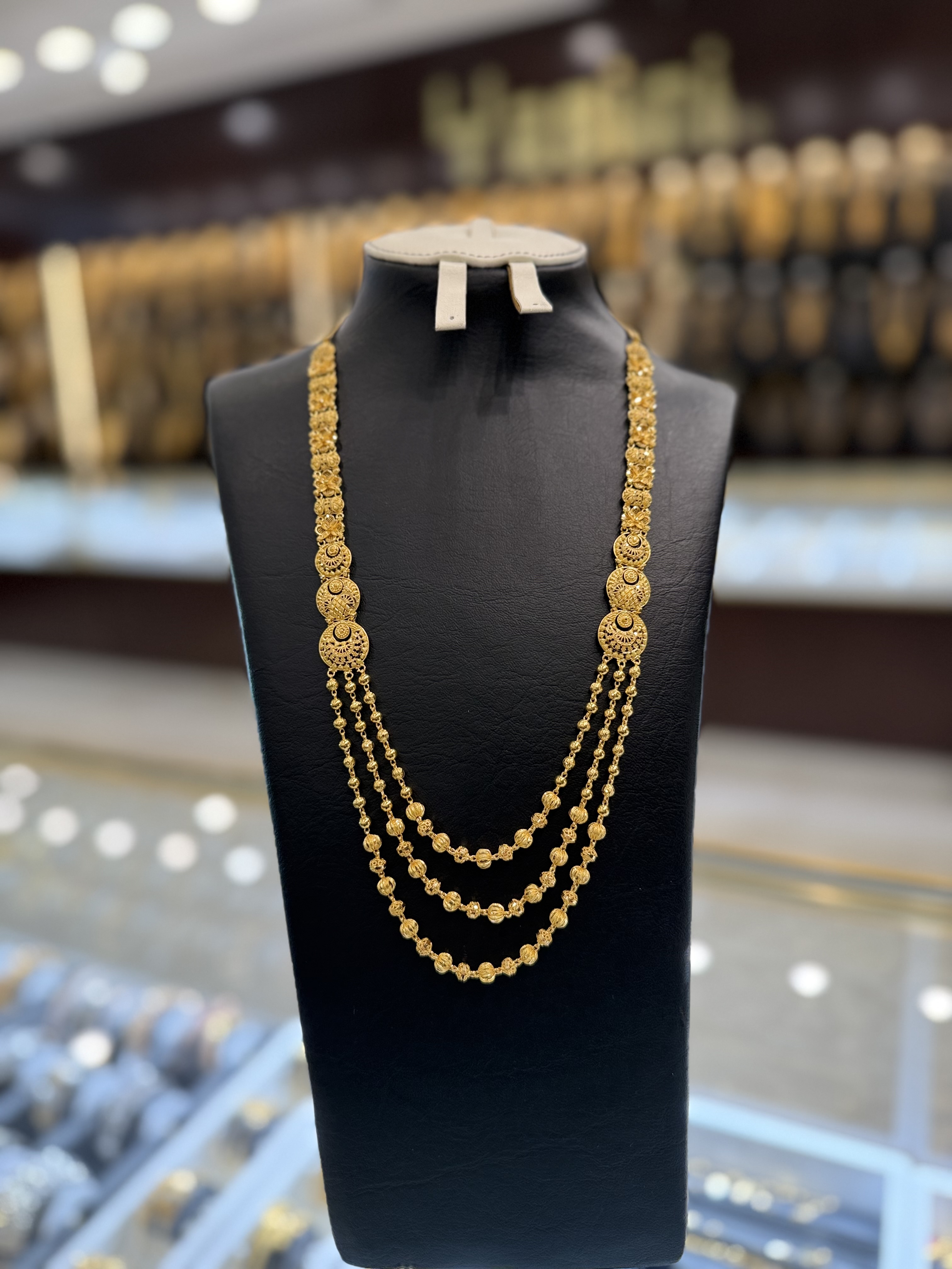 21K Gold Necklace Set  
