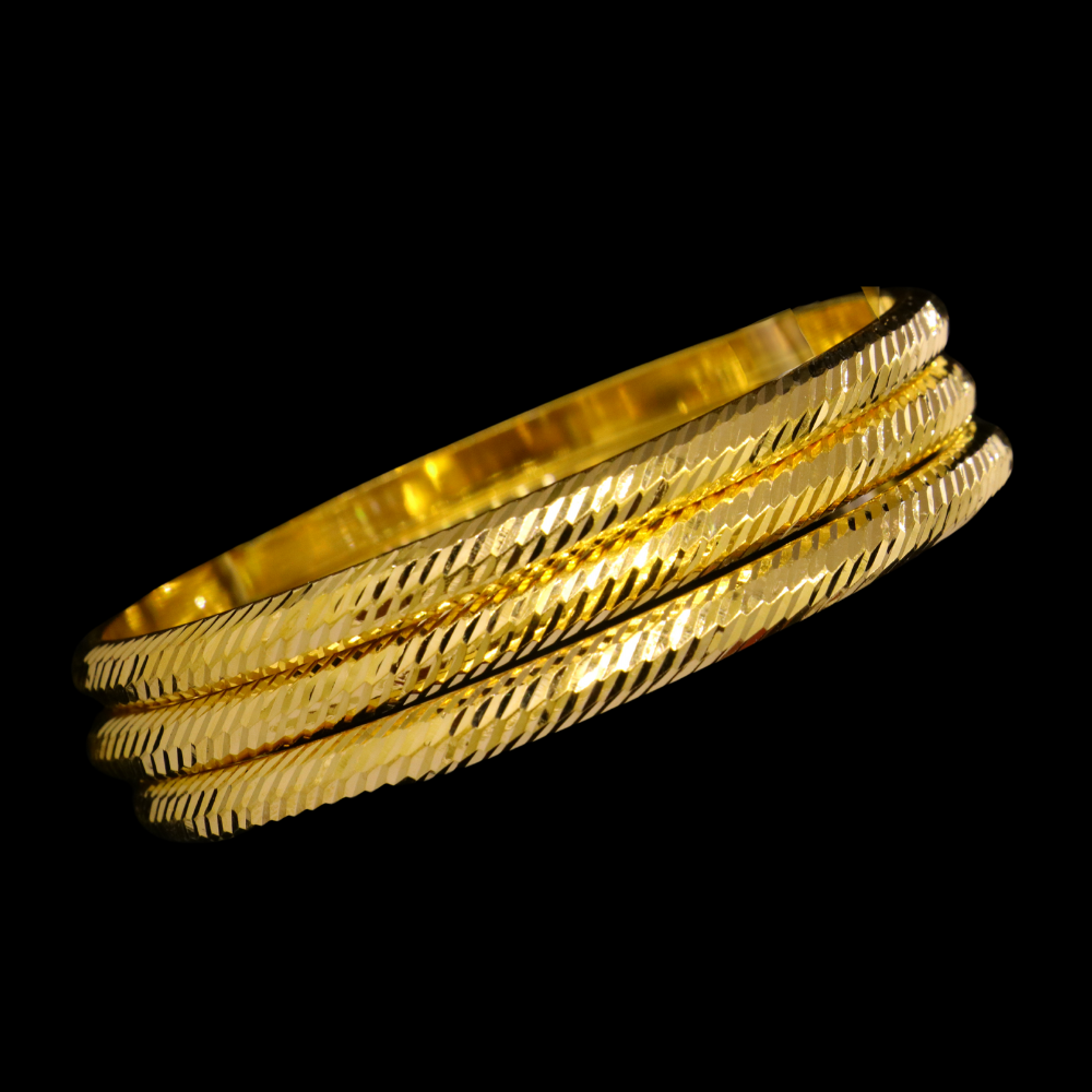 21K Gold Bangle Set (S)